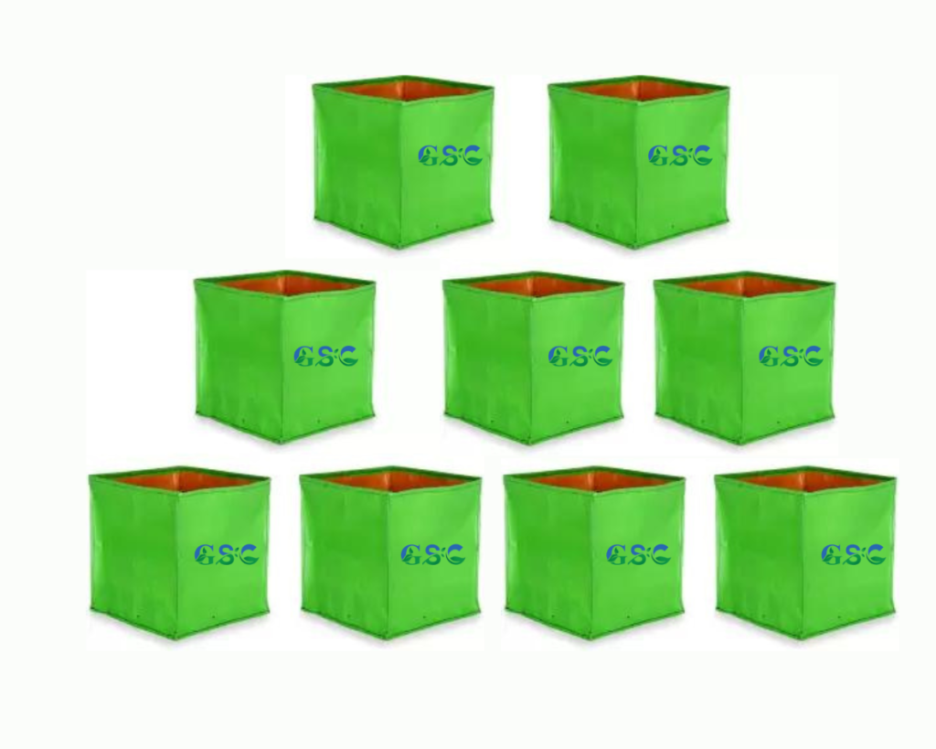 Heavy-Duty UV Treated HDPE Square Grow Bag for Terrace & Kitchen Gardening